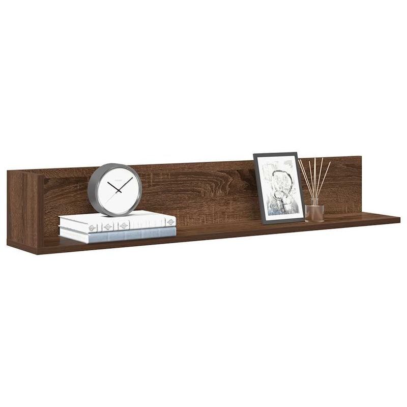 Wandschappen 2 St 75X16,5X16,5 Cm Bewerkt Hout Bruin Eikenkleur