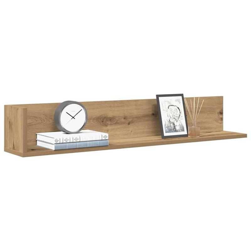 Wandschappen 2 St 75X16,5X16,5 Bewerkt Hout Artisanaal Eiken Artisanaal Eikenkleurig