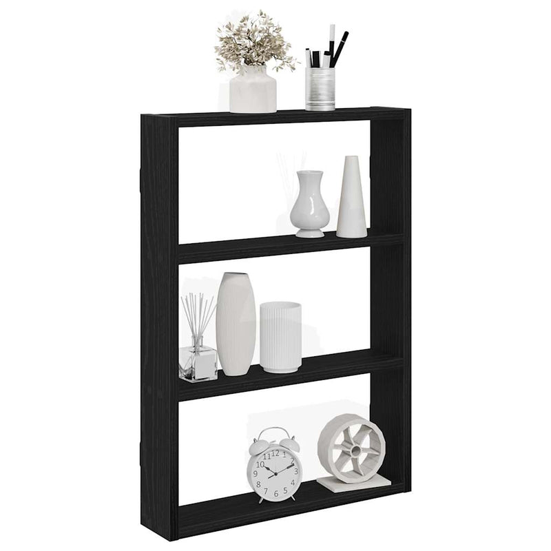 Wandschap 43X9X60 Cm Bewerkt Hout Kleurig