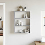 Wandschap 43X9X60 Cm Bewerkt Hout Eikenkleurig