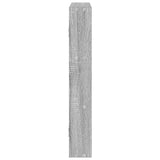 Wandschap 43X9X60 Cm Bewerkt Hout Eikenkleurig