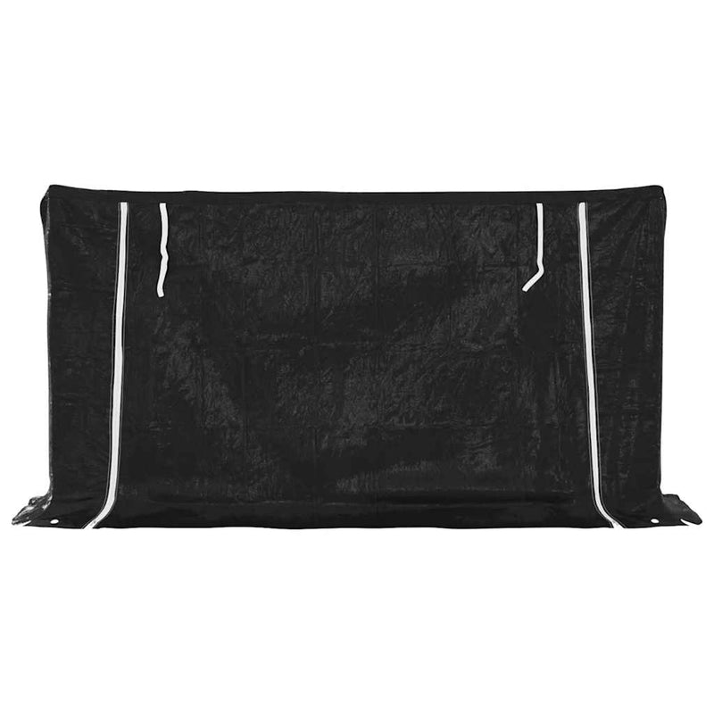 Haardhoutrek Met Regenhoes 200,5X41X110,5 Cm Staal