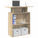 Receptiebalie 100X40X104 Cm Bewerkt Hout