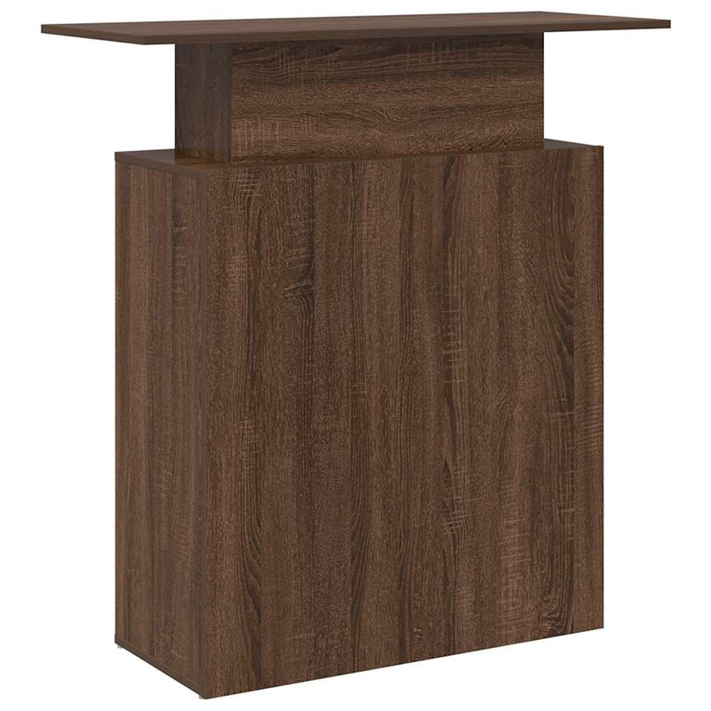 Receptiebalie 100X40X104 Cm Bewerkt Hout