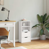 Bijzetkast Met Lades Odda 40X24X79 Cm Massief Grenenhout