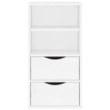 Bijzetkast Met Lades Odda 40X24X79 Cm Massief Grenenhout