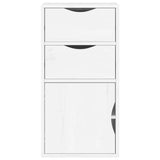 Bijzetkast Met Lades Odda 40X24X79 Cm Massief Grenenhout