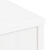 Bijzetkast Met Lades Odda 40X24X79 Cm Massief Grenenhout