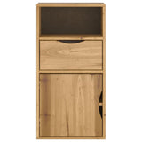 Bijzetkast Met Lade Odda 40X24X79 Cm Massief Grenenhout