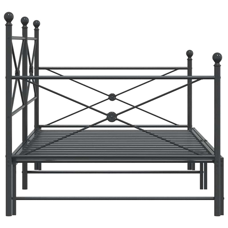 Slaapbank Onderschuifbed Zonder Matras Staal