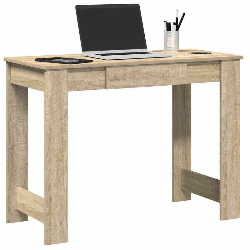 Bureau 100X45X75 Cm Bewerkt Hout Kleurig