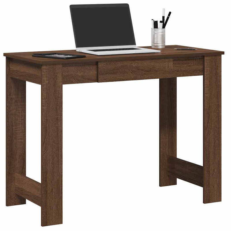Bureau 100X45X75 Cm Bewerkt Hout Kleurig