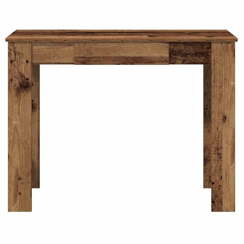 Bureau 100X45X75 Cm Bewerkt Hout Kleurig