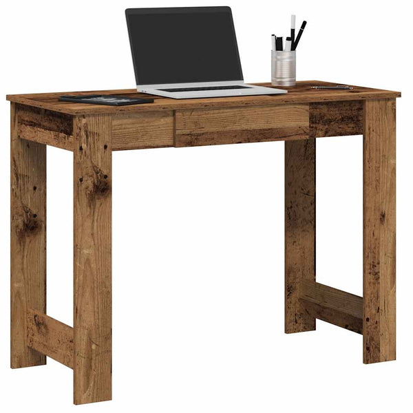 Bureau 100X45X75 Cm Bewerkt Hout Kleurig