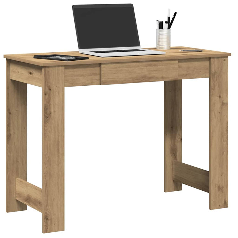 Bureau 100X45X75 Cm Bewerkt Hout Kleurig