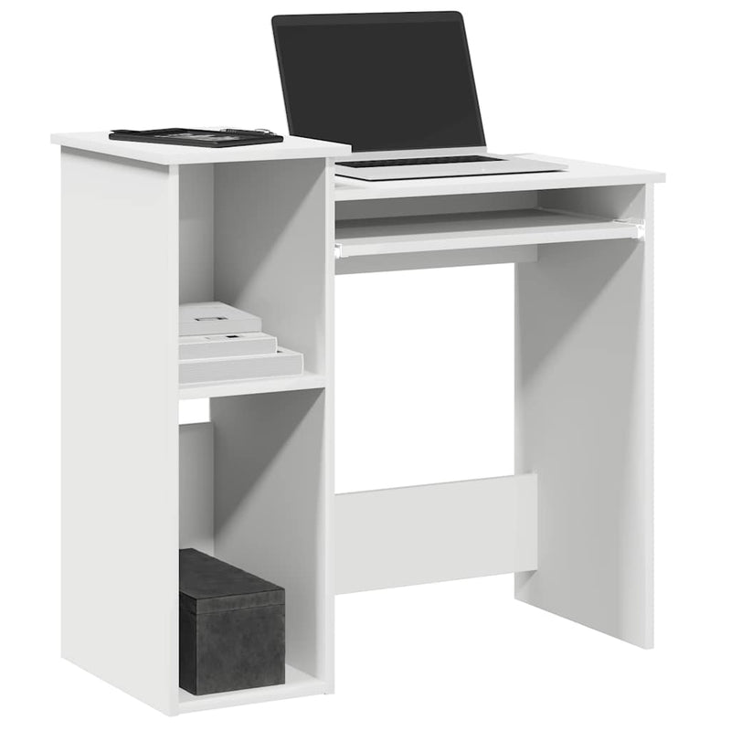 Bureau Met Schappen 84X40X78 Cm Bewerkt Hout Bruineikenkleur
