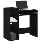 Bureau Met Schappen 84X40X78 Cm Bewerkt Hout Bruineikenkleur