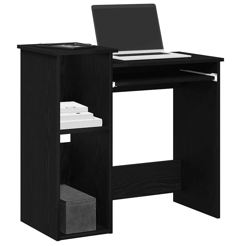 Bureau Met Schappen 84X40X78 Cm Bewerkt Hout Bruineikenkleur