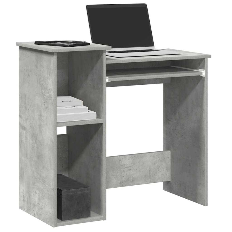 Bureau Met Schappen 84X40X78 Cm Bewerkt Hout Bruineikenkleur