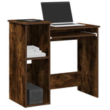 Bureau Met Schappen 84X40X78 Cm Bewerkt Hout Bruineikenkleur