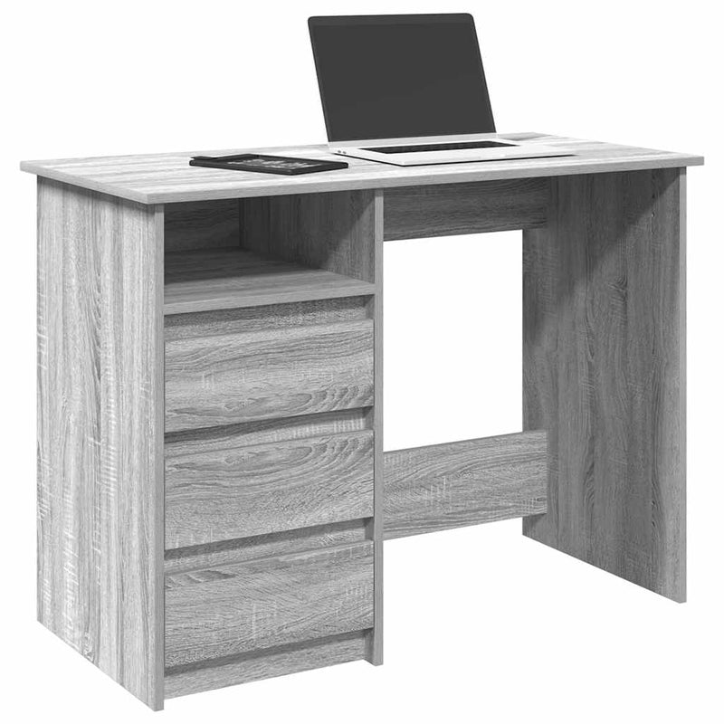 Bureau 102X50X75 Cm Bewerkt Hout