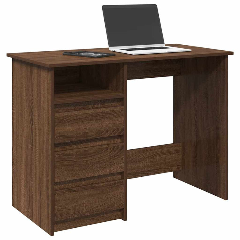 Bureau 102X50X75 Cm Bewerkt Hout