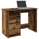 Bureau 102X50X75 Cm Bewerkt Hout
