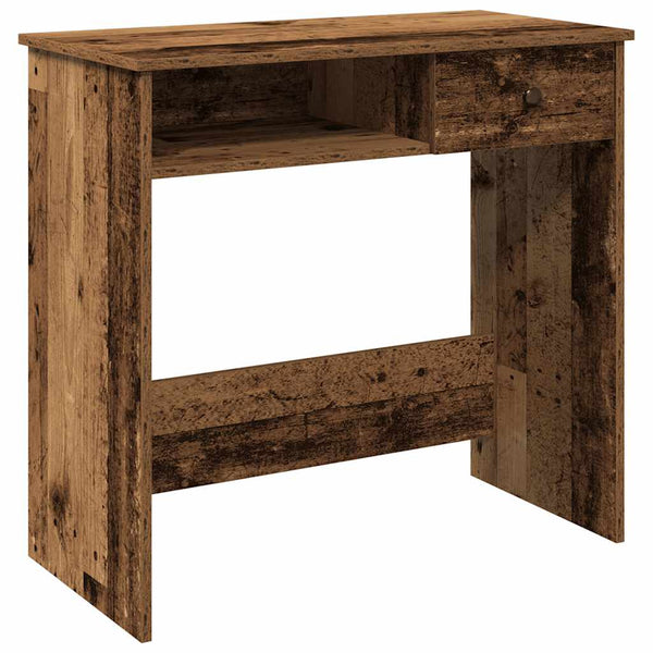 Bureau 80X40X75 Cm Bewerkt Hout Kleurig
