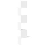 Hoekwandschap 32X32X127,5 Cm Bewerkt Hout Wit