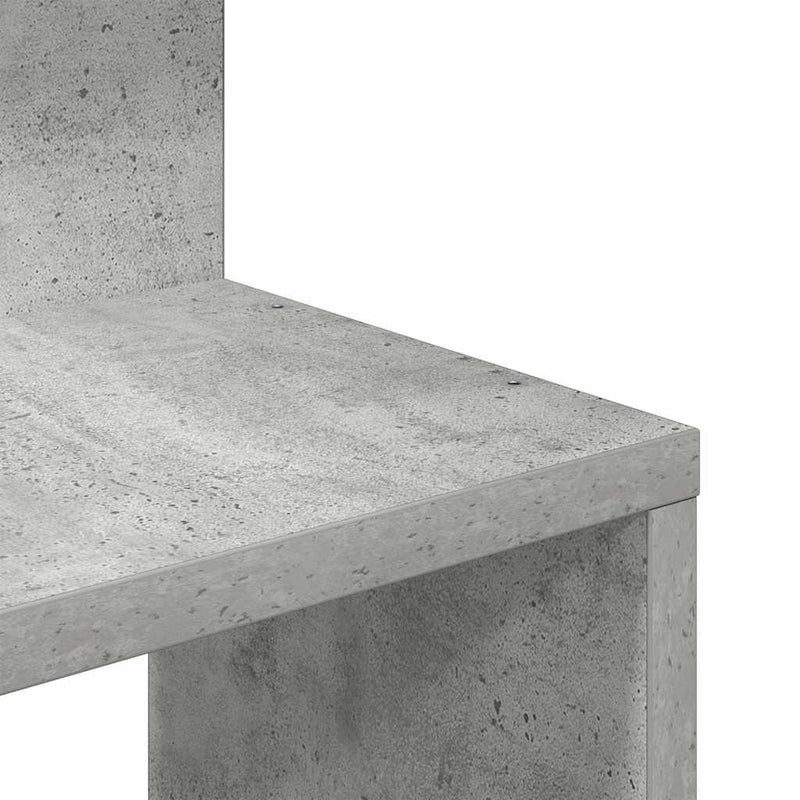 Hoekwandschap 32X32X127,5 Cm Bewerkt Hout Betongrijs