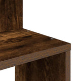 Hoekwandschap 32X32X127,5 Cm Bewerkt Hout Kleurig Gerookt Eiken