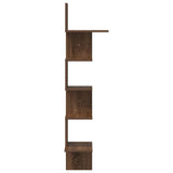 Hoekwandschap 32X32X127,5 Cm Bewerkt Hout Ig Bruin Eikenkleur