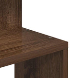 Hoekwandschap 32X32X127,5 Cm Bewerkt Hout Ig Bruin Eikenkleur