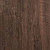 Hoekwandschap 32X32X127,5 Cm Bewerkt Hout Ig Bruin Eikenkleur