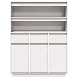 Hoge Kast 89X34X116,5 Cm Massief Grenenhout