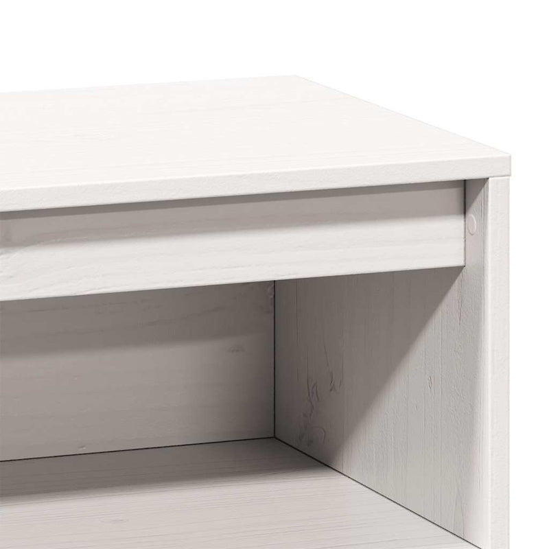 Hoge Kast 89X34X116,5 Cm Massief Grenenhout