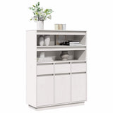 Hoge Kast 89X34X116,5 Cm Massief Grenenhout