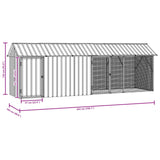 Vogelkooi Antraciet 422 X 103 X 142 Cm Gegalvaniseerd Staal
