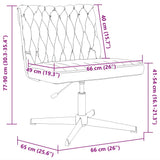 Bureaustoel Gekrulde Wolachtige Stof
