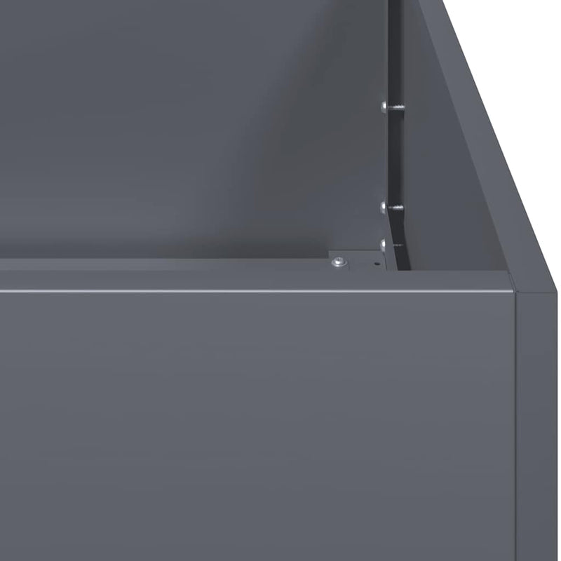 Plantenbak Koudgewalst Staal Antracietkleurig Staal/Antracietkleurig