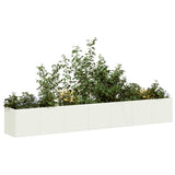 Plantenbak 280X40X40 Cm Koudgewalst Staal Wit