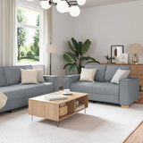 Bankstel Met Kussen 3 Pcs 220 X 78 X 84 Cm Stof