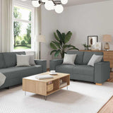 Bankstel Met Kussen 3 Pcs 220 X 78 X 84 Cm Stof