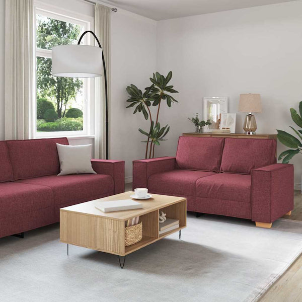 Bankstel Met Kussen 3 Pcs 220 X 78 X 84 Cm Stof