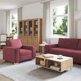 Bankstel Met Kussen 3 Pcs 220 X 78 X 84 Cm Stof