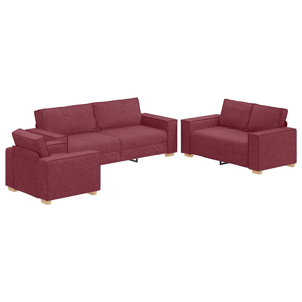 Bankstel Met Kussen 3 Pcs 220 X 78 X 84 Cm Stof