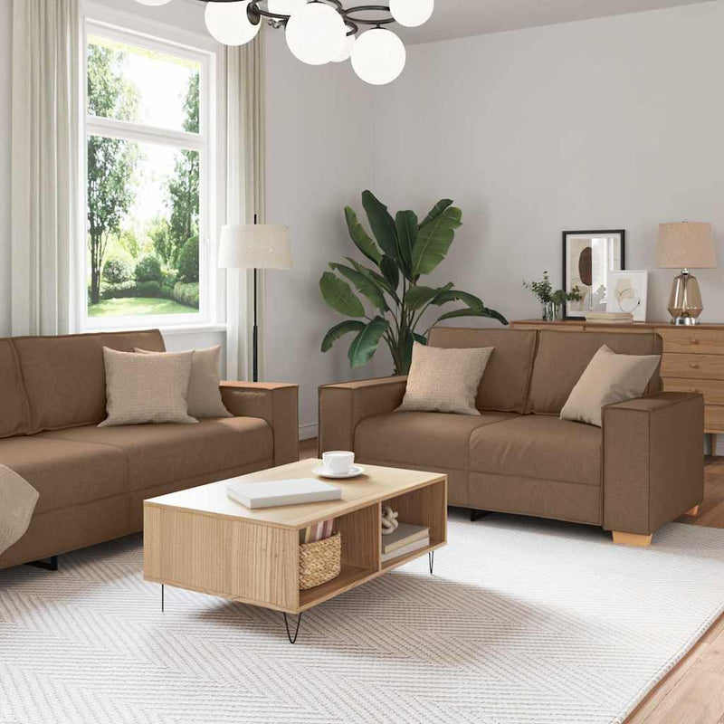 Bankstel Met Kussen 3 Pcs 220 X 78 X 84 Cm Stof