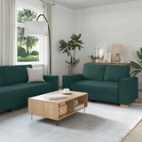 Bankstel Met Kussen 3 Pcs 220 X 78 X 84 Cm Stof