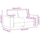 2-Delige Loungeset Met Kussens Stof