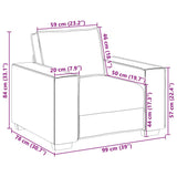 Sofa Stoel Met Kussen Kunstleer